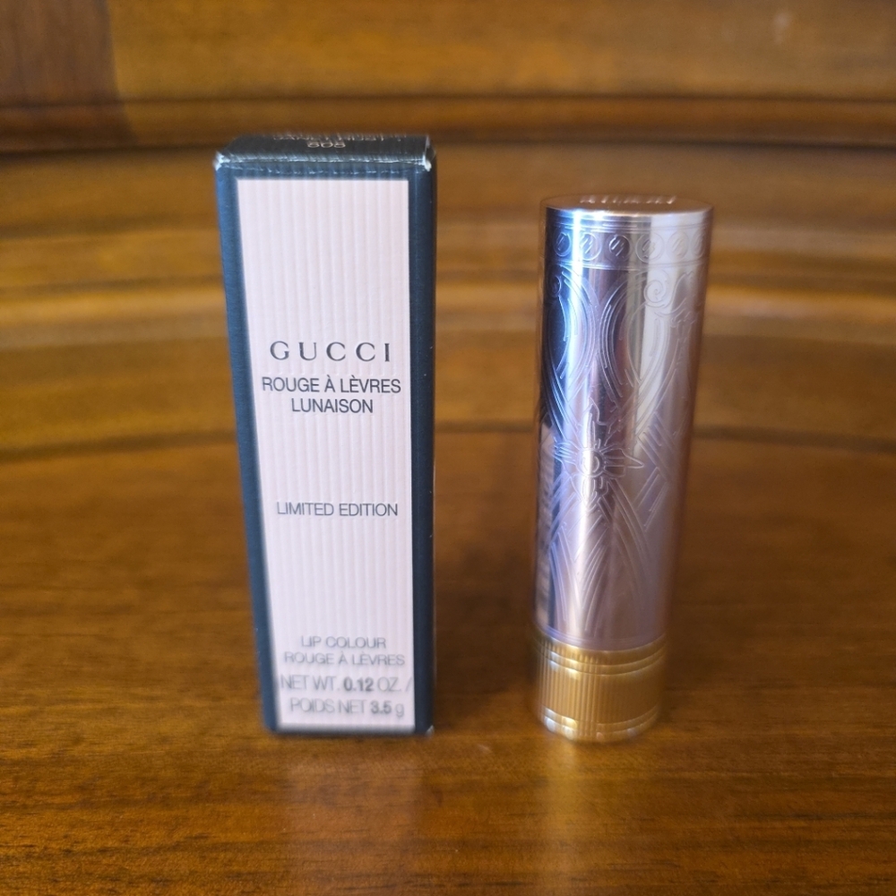 Gucci Rouge A Levres Lunaison Limited Edition, Color 505 Janet Rust Lipstick-NIB - Picture 5 of 6